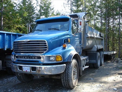 trucking, Indian Isle Construction, sunhsine coast, bc, pender harbour